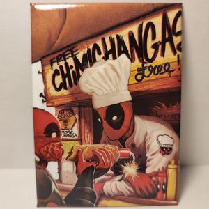 Deadpool Chimichanga Stand Fridge Magnet Made In USA Official Collectible